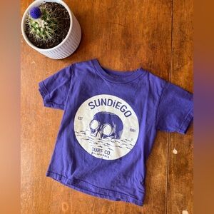 Purple Kids Sun Diego Graphic Tee